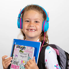 JBuddies Studio On-Ear Kids Wired Type-C Headphones Blue/Pink